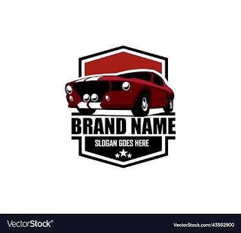 muscle car silhouette logo