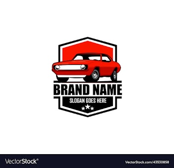 muscle car silhouette logo