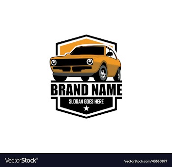muscle car silhouette logo
