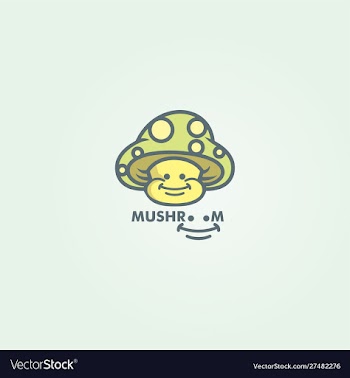 Mushroom character vector image
