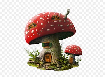 Mushroom Drawing - Mushroom house 