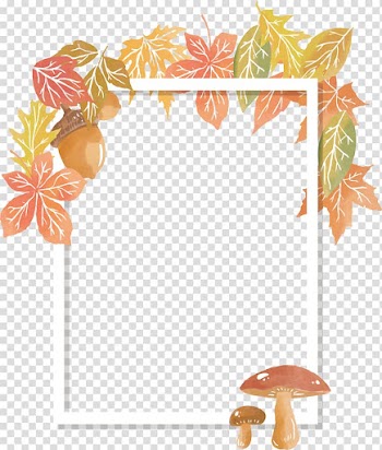 Mushroom Frames, Mushroom cone decorative frame transparent background PNG clipart