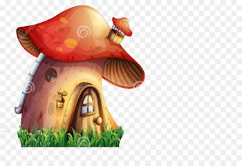 Mushroom House Cartoon Illustration - mushroom,lovely,Cartoon,color 