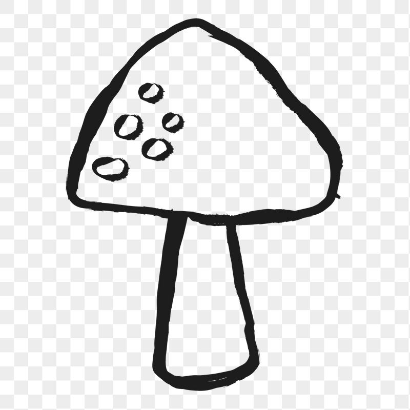 Mushroom png sticker, plant doodle, | Free PNG Illustration - rawpixel