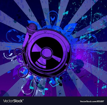 Music background vector image