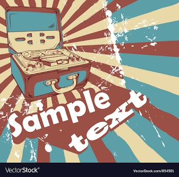 Music background vector image
