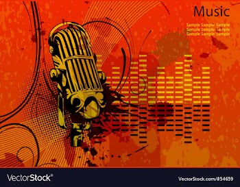 Music background vector image