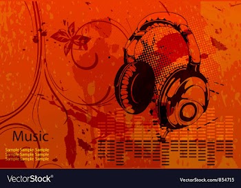 Music background vector image