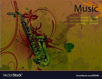 Music background vector image