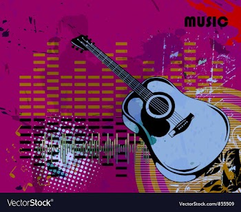 Music background vector image