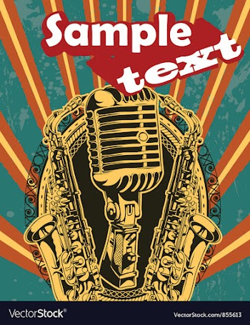 Music background vector image