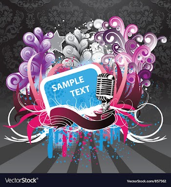 Music background vector image