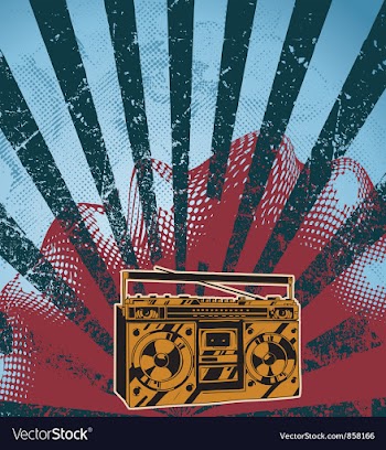 Music background vector image