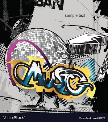 Music background vector image