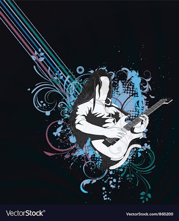 Music background vector image