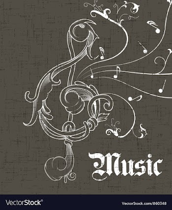 Music background vector image