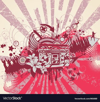 Music background vector image