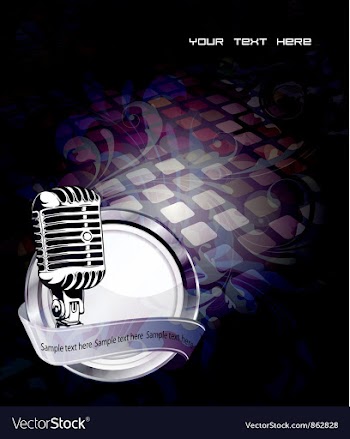 Music background vector image