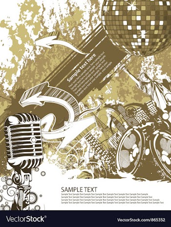 Music background vector image