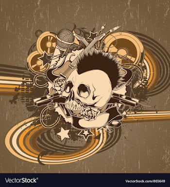 Music background vector image