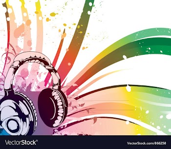 Music background vector image