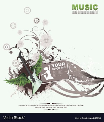 Music background vector image