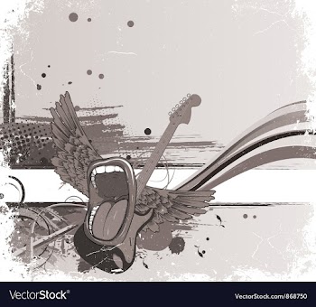 Music background vector image