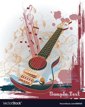 Music background vector image