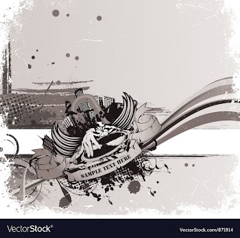 Music background vector image