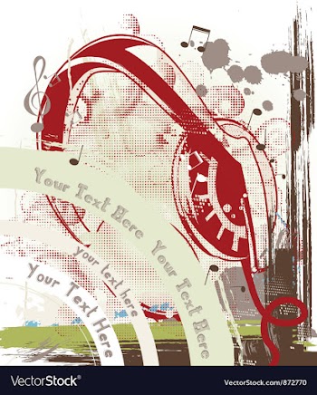Music background vector image