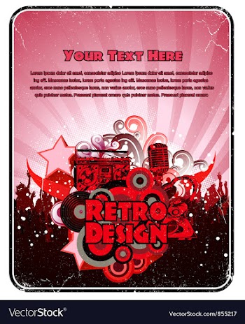 Music banner vector image