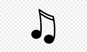 Music Black And White Notes Clipart Free 6 Note - Black Music Note Clipart