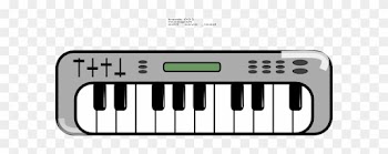 Music Clipart Keyboard - Clip Art Piano Keyboard