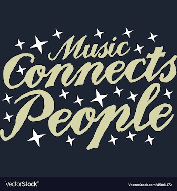 music connects people typography quote