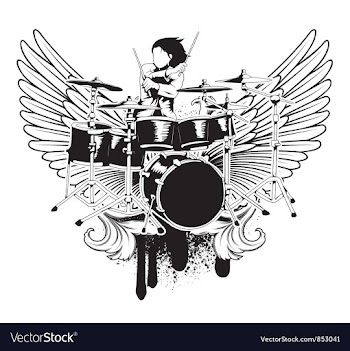 Music emblem vector image