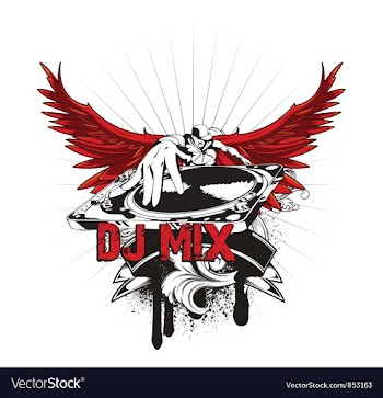 Music emblem vector image