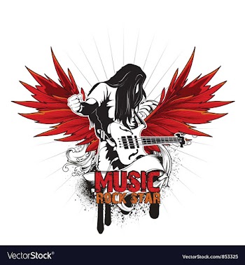 Music emblem vector image