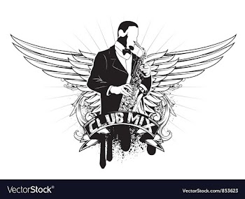 Music emblem vector image