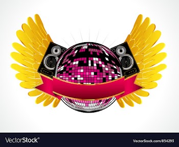 Music emblem vector image