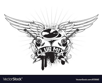 Music emblem vector image