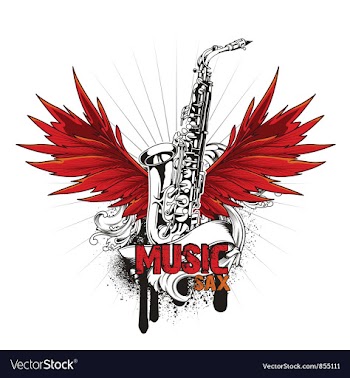 Music emblem vector image
