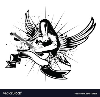 Music emblem vector image