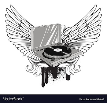 Music emblem vector image