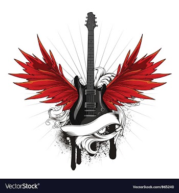 Music emblem vector image