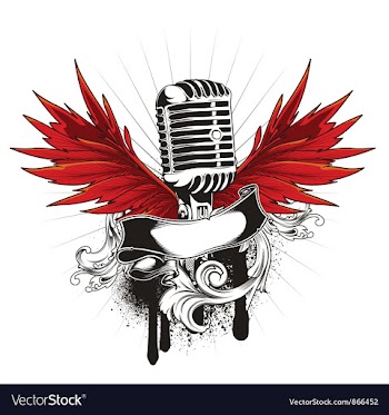 Music emblem vector image