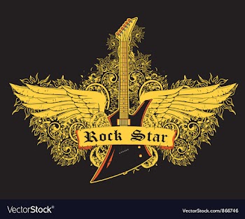 Music emblem vector image