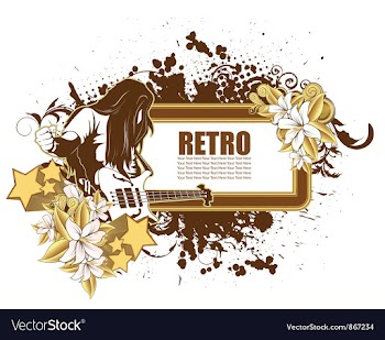 Music emblem vector image