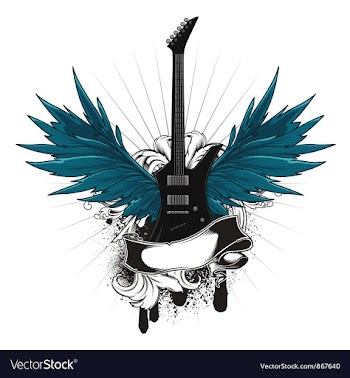 Music emblem vector image