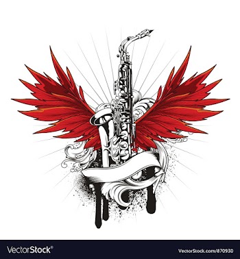 Music emblem vector image