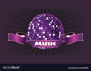 Music emblem vector image